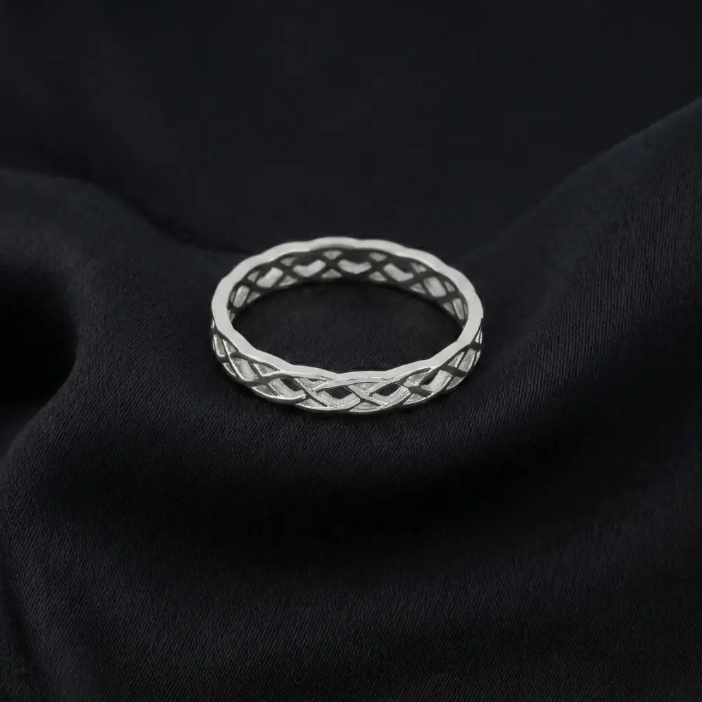 Celtic Knot Eternity Band Ring