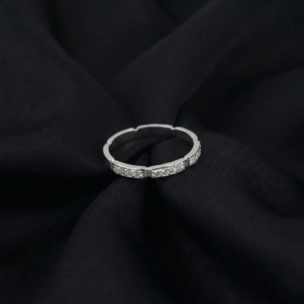 Cartier's, Maillon Panthère Wedding Band, Half-paved