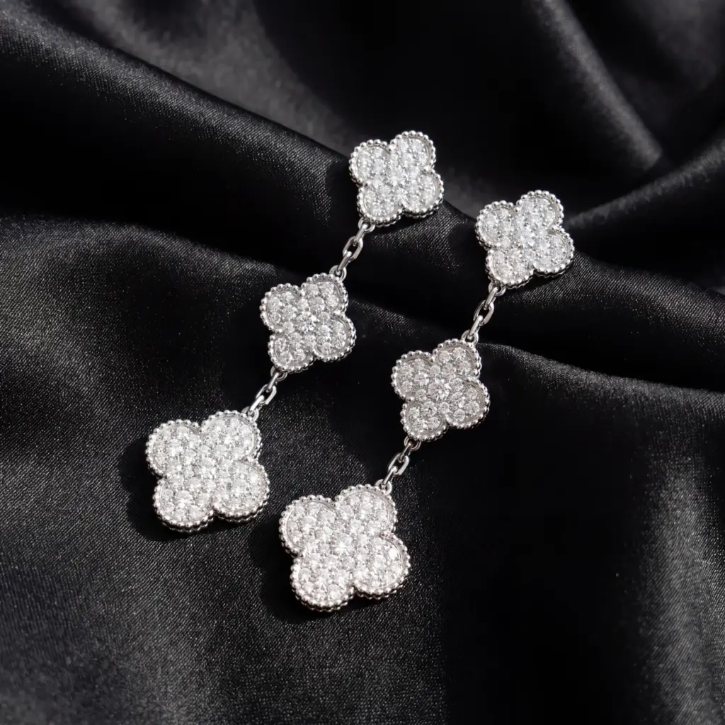 Van Cleef & Arpels, Magic Alhambra earrings, 3 motifs
