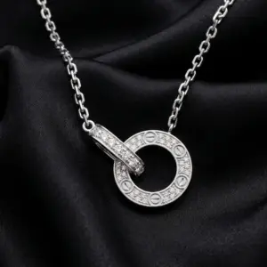 Cartier, LOVE paved Necklace