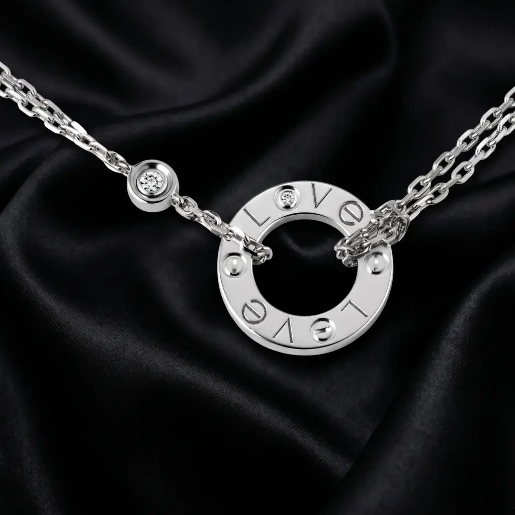 Cartier, LOVE, 2 stones Necklace