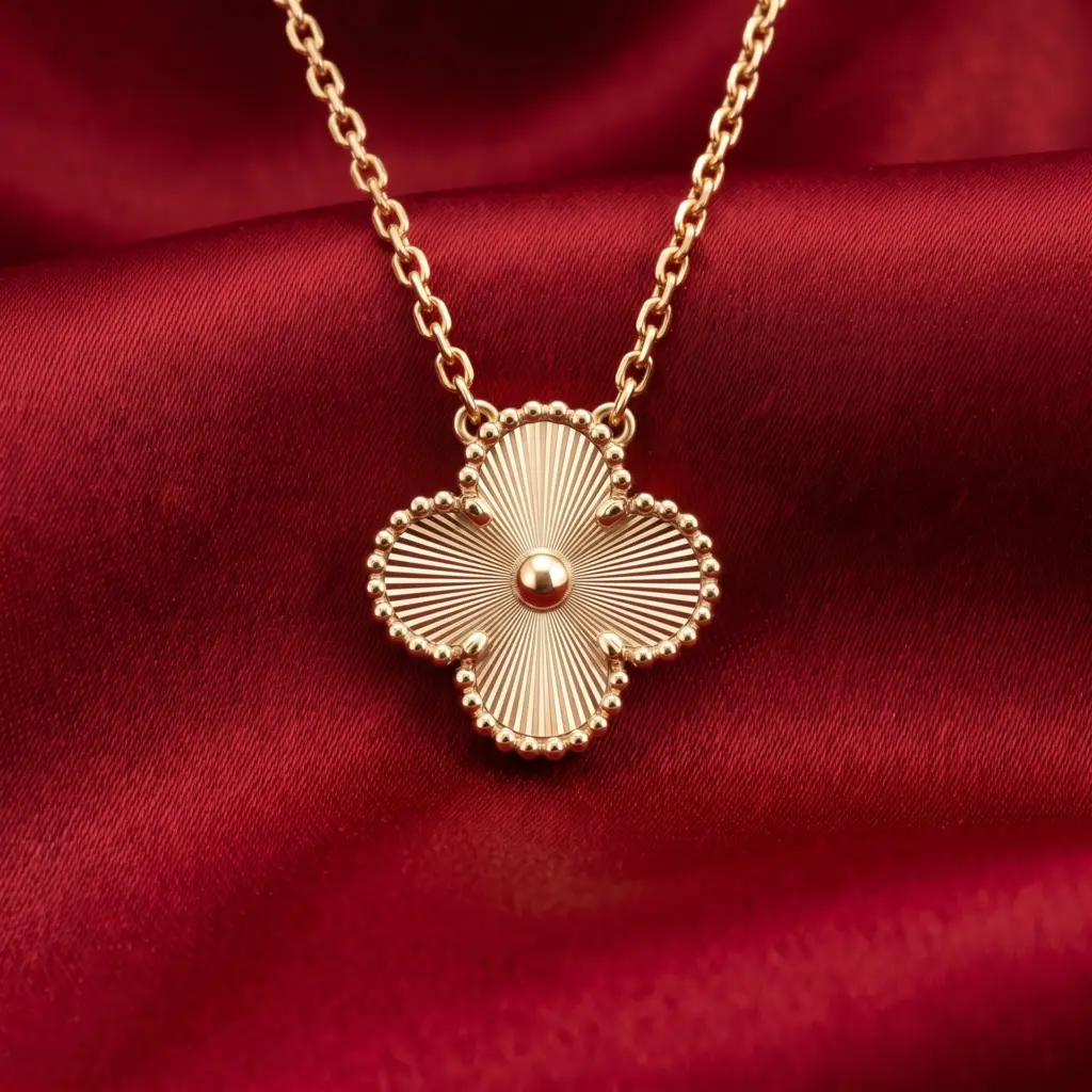 Van Cleef & Arpels, Vintage Alhambra Necklace Gold Filled