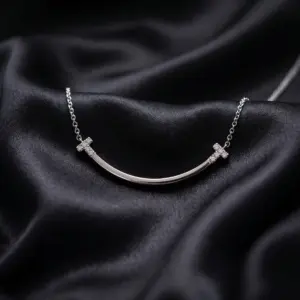 Tiffany T, Smile Small with 6 stones Necklace