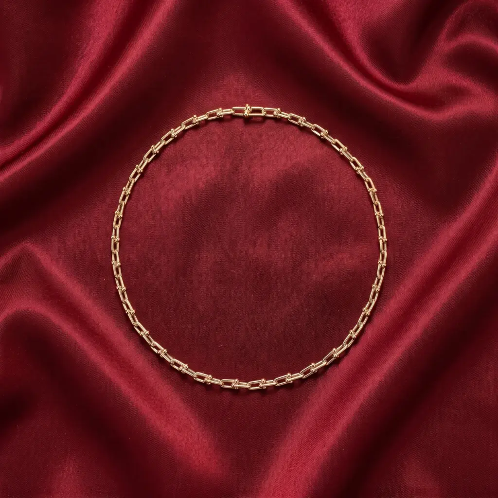Tiffany HardWear, Small Link Necklace Gold Filled