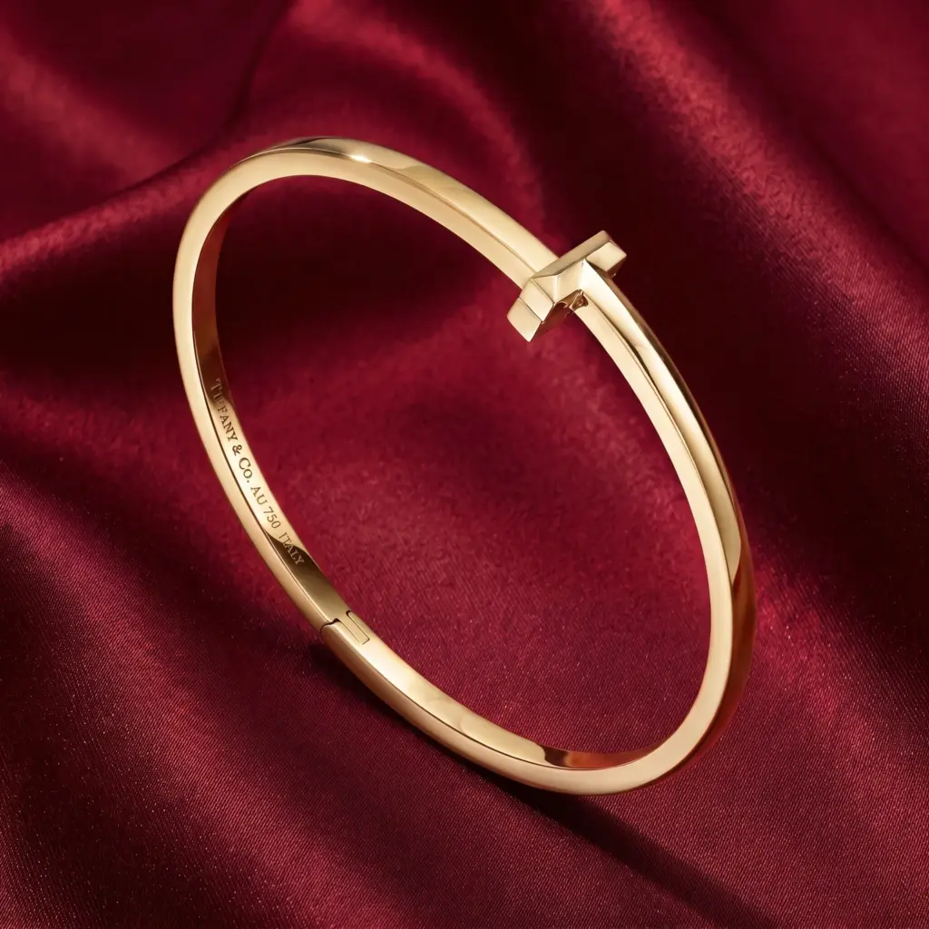 Tiffany T, T1 Narrow Hinged Bracelet Gold Filled